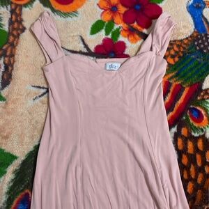 Oh Polly Dolcezza sweetheart Neckline Maxi dress in Pink